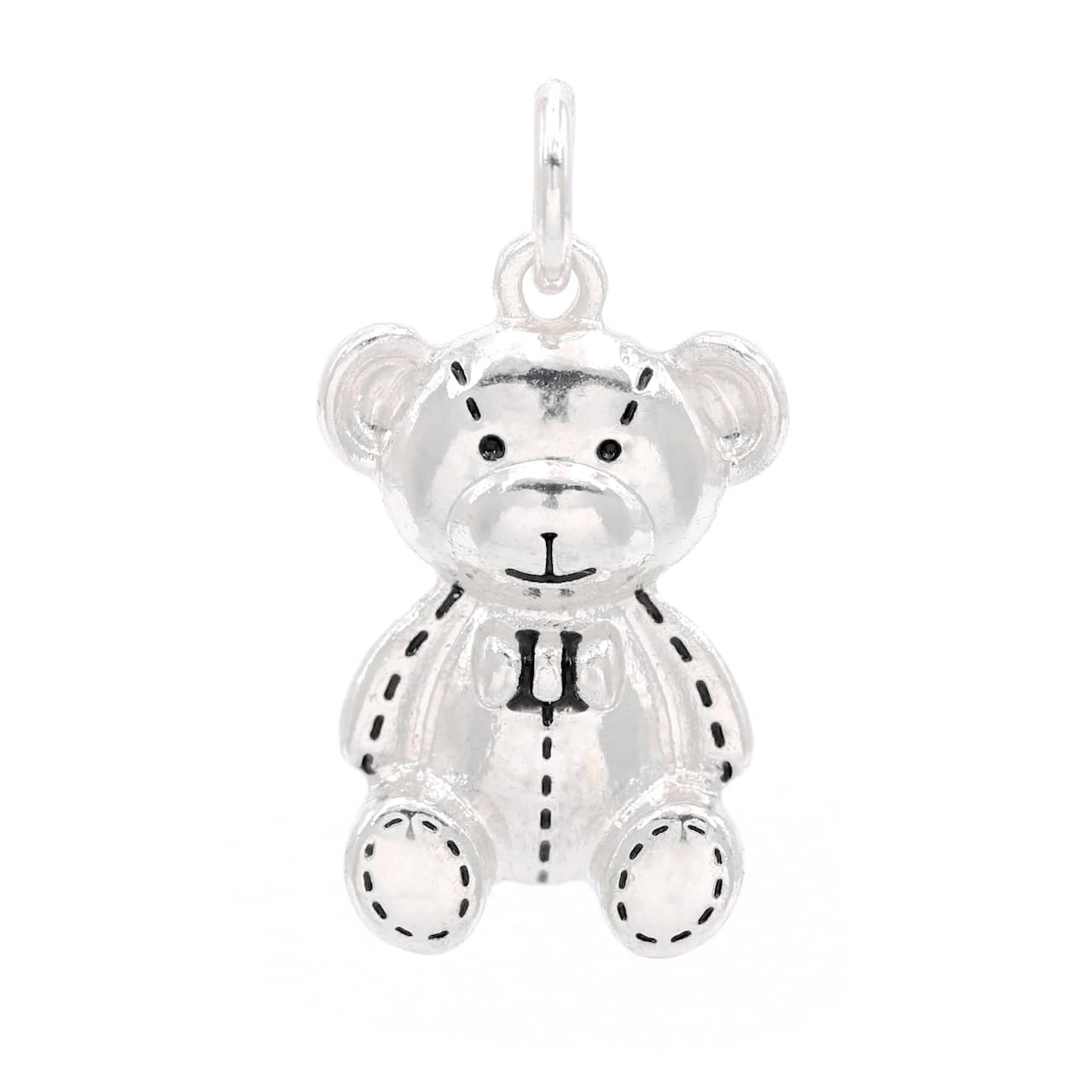12 Pack: Silver Plated Teddy Bear Charm by Bead Landing™